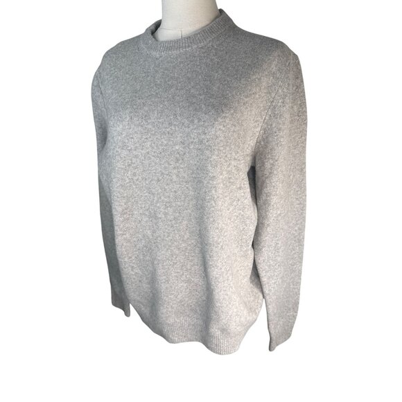 2/$30 ZARA Attractive Light Gray Large Knit Sweater Polyester & Wool Blend - Picture 7 of 15